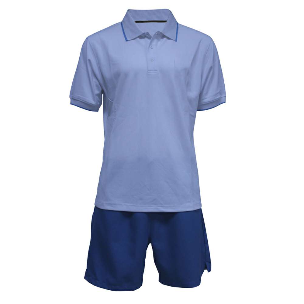 Light Blue and Navy Polo Tennis Uniform